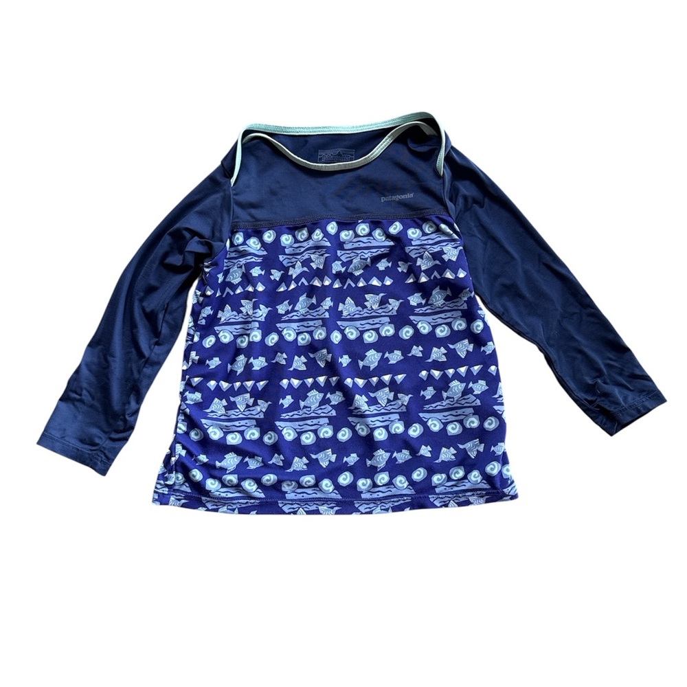Patagonia Kids' Long Sleeve Capilene Rash Guard – Fish Print